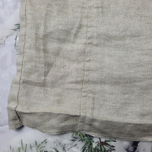 Eileen Fisher Organic Cotton Natural Silver Twinkle Shift Dress Released Hem Sm - Picture 16 of 16